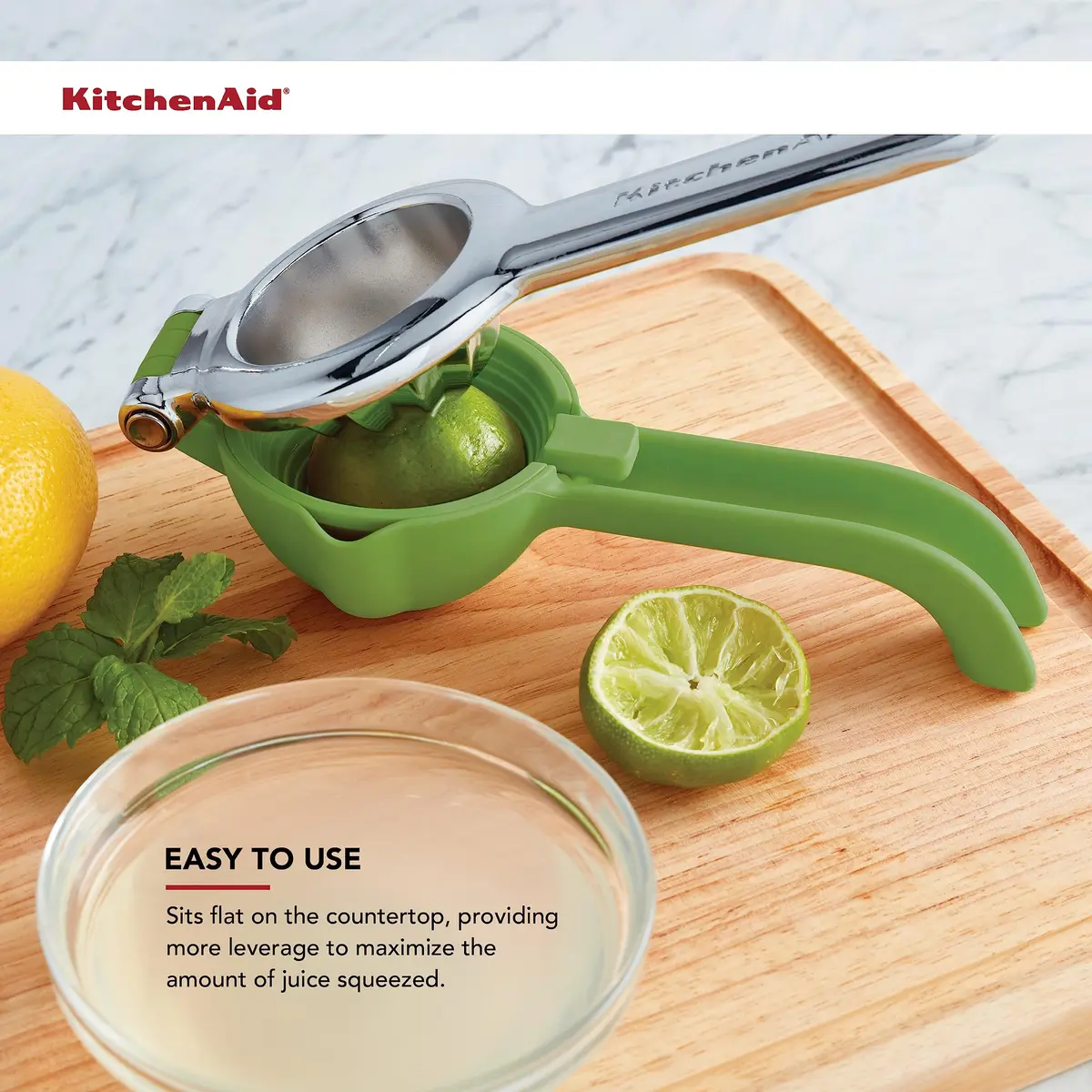 KitchenAid Citrus Juice Press Squeezer for Lemons and Limes 8 Inch Pack of 12 | Effortless Juicing with Seed Catcher - view 5