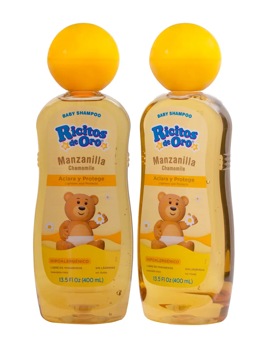 Ricitos de Oro Baby Shampoo | Chamomile | 13.5 Fl Oz (Pack of 12) | Gentle, Lightening & Calming - main product image