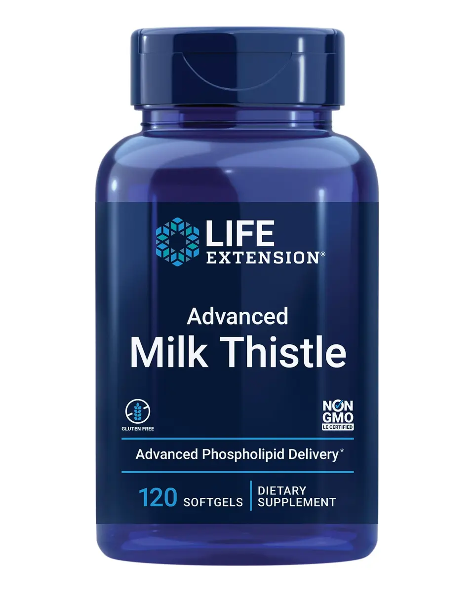 Life Extension Advanced Milk Thistle Silymarin Softgels 120 Count (Pack of 12) | Liver Health & Detox Support - main product image