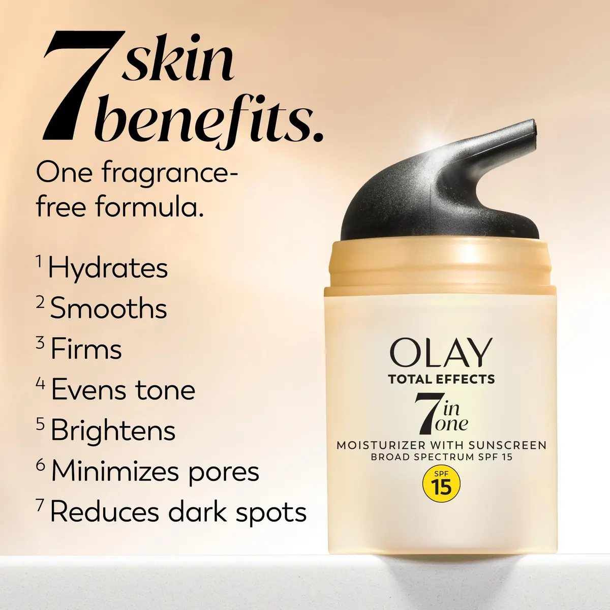 Olay Total Effects 7-in-1 Anti-Aging Face Moisturizer SPF 15 1.7 Fl Oz | Fragrance-Free, Pack of 12 - view 5