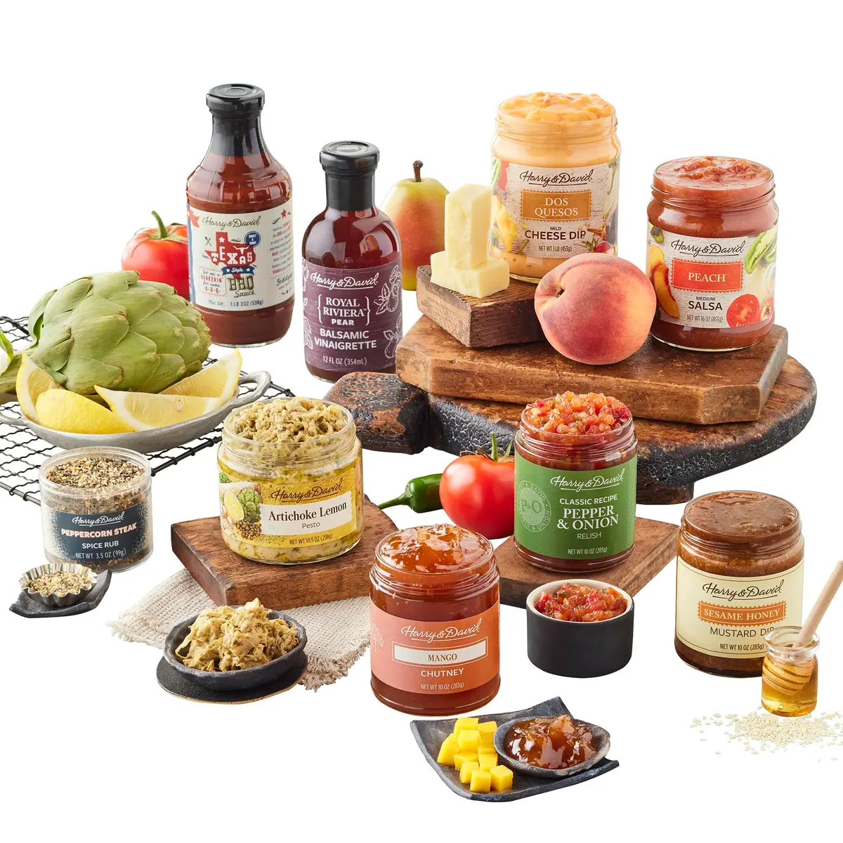 Harry & David Gourmet Pantry Bundle, Dips, Spreads, Sauces, Relish | Assorted Gourmet Flavors, 394 Days Shelf Life - main product image