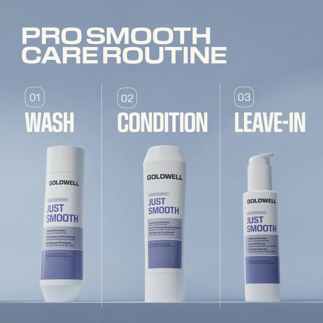 Goldwell Dualsenses Just Smooth Taming Conditioner 300ml | Frizz Control for Coarse, Thick Hair - view 7