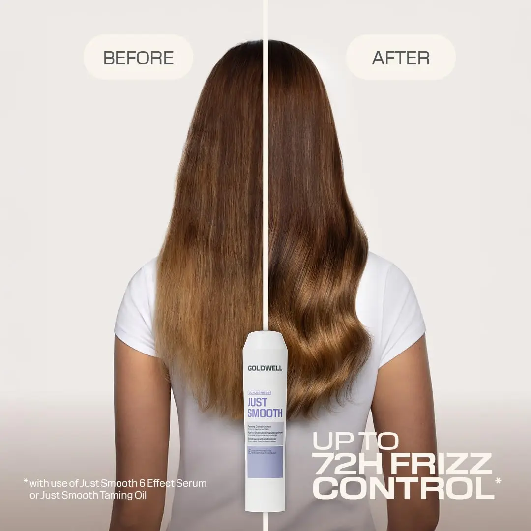 Goldwell Dualsenses Just Smooth Taming Conditioner 300ml | Frizz Control for Coarse, Thick Hair - view 3