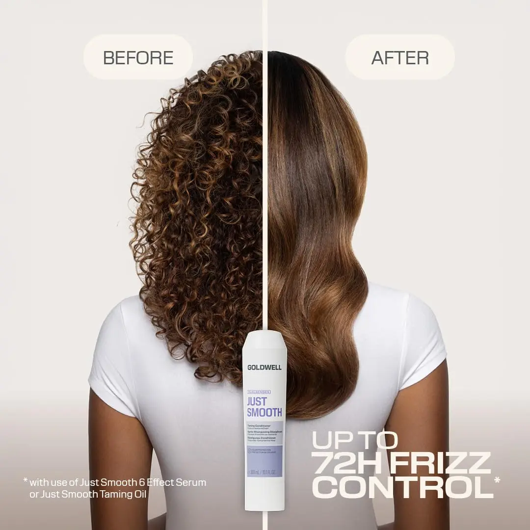 Goldwell Dualsenses Just Smooth Taming Conditioner 300ml | Frizz Control for Coarse, Thick Hair - view 4