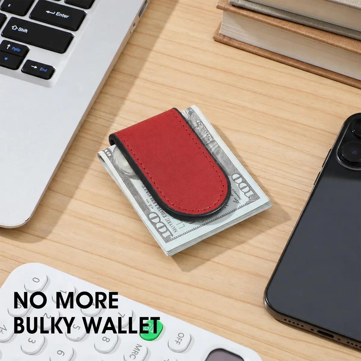 Hpmjz Slim Magnetic Money Clip | Compact Magnetic Wallet for Men - view 5