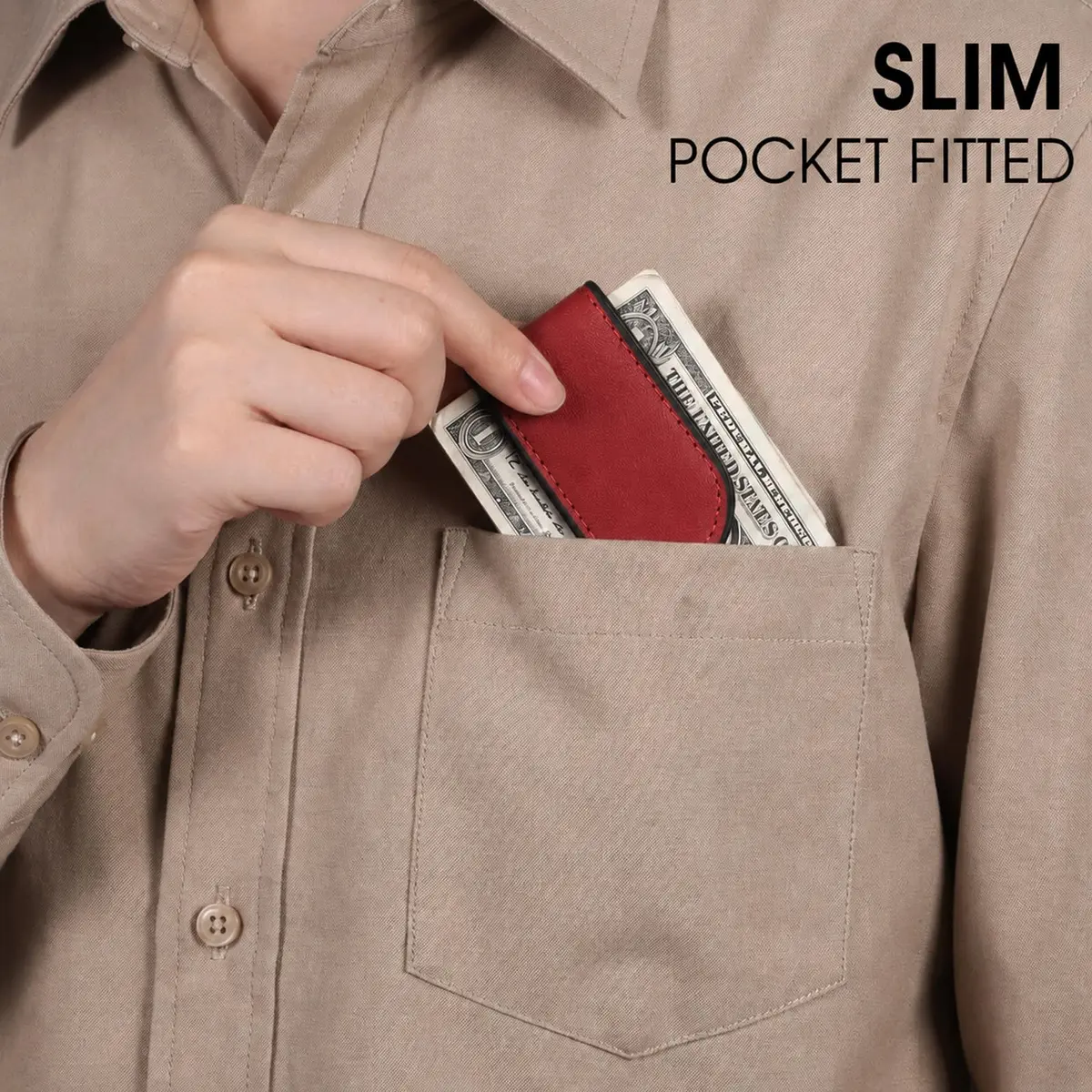 Hpmjz Slim Magnetic Money Clip | Compact Magnetic Wallet for Men - view 6
