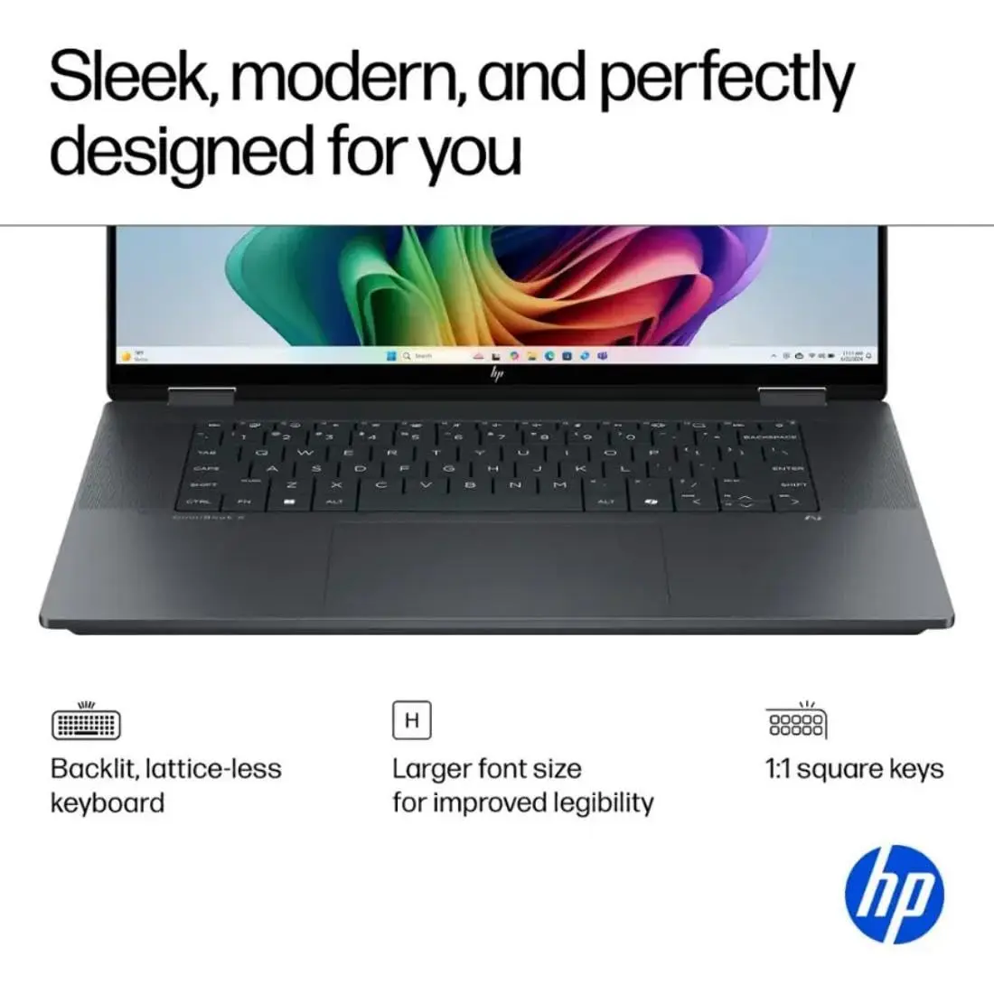 HP OmniBook X Flip 2-in-1 16" 2K Touchscreen Laptop,Intel Ultra 7,Arc 140V | 360° Convertible, 16GB RAM, 1TB SSD - view 3