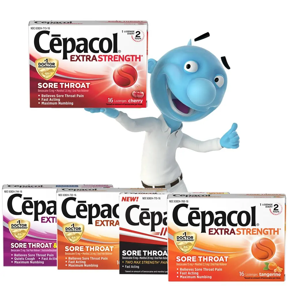 Cepacol Extra Strength Sore Throat Lozenges, Cherry 16ct (Pack of 2) | Fast-Relief Oral Pain & Cough Suppressant - view 6