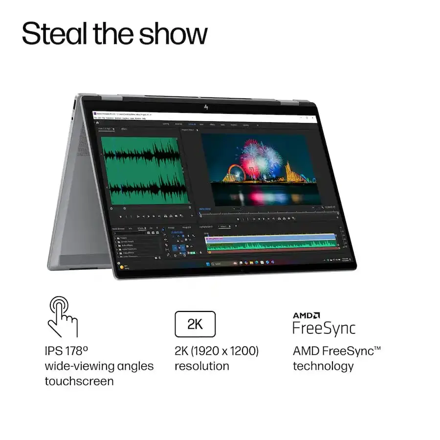 HP OmniBook X Flip 16 2-in-1 Laptop 16" WUXGA IPS Touchscreen | AMD Ryzen 5 220, 8GB RAM, 256GB SSD - view 5