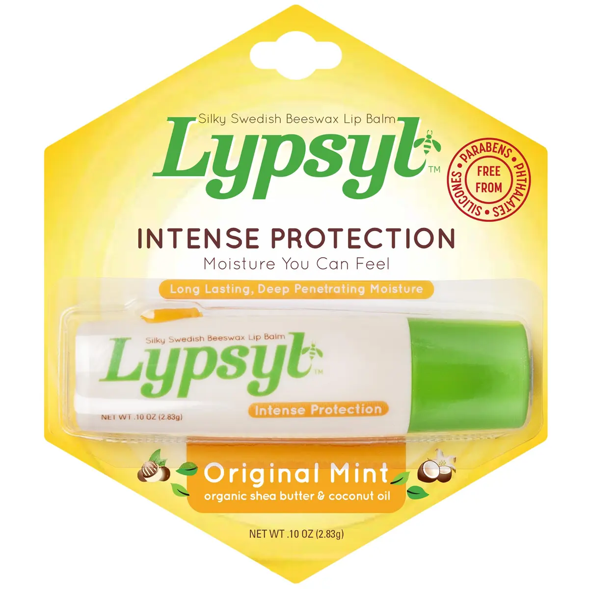 Lypsyl Hydrating Lip Balm with Original Mint Scent 0.10 Oz | Long-Lasting Moisture & Refreshing Flavor - main product image