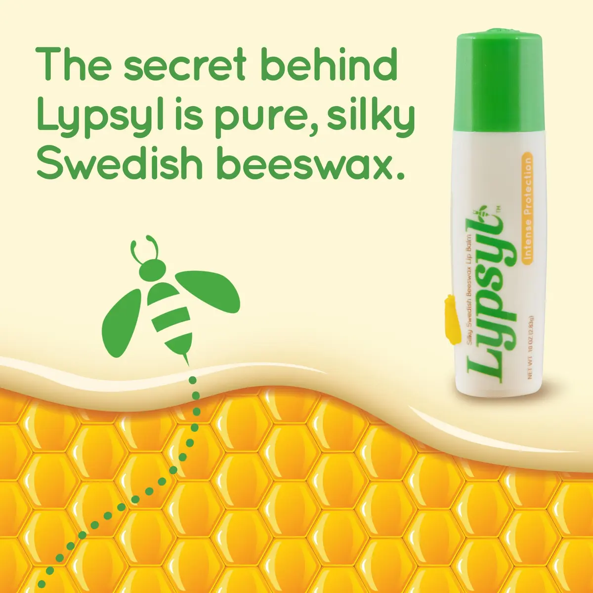 Lypsyl Hydrating Lip Balm with Original Mint Scent 0.10 Oz | Long-Lasting Moisture & Refreshing Flavor - view 3