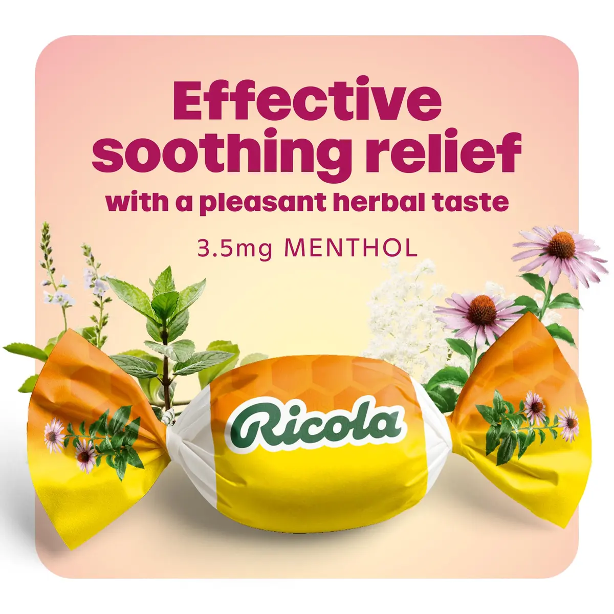 Ricola Honey Lemon Echinacea Cough Drops 115 Count | Menthol & Swiss Herbs for Throat Relief - view 4