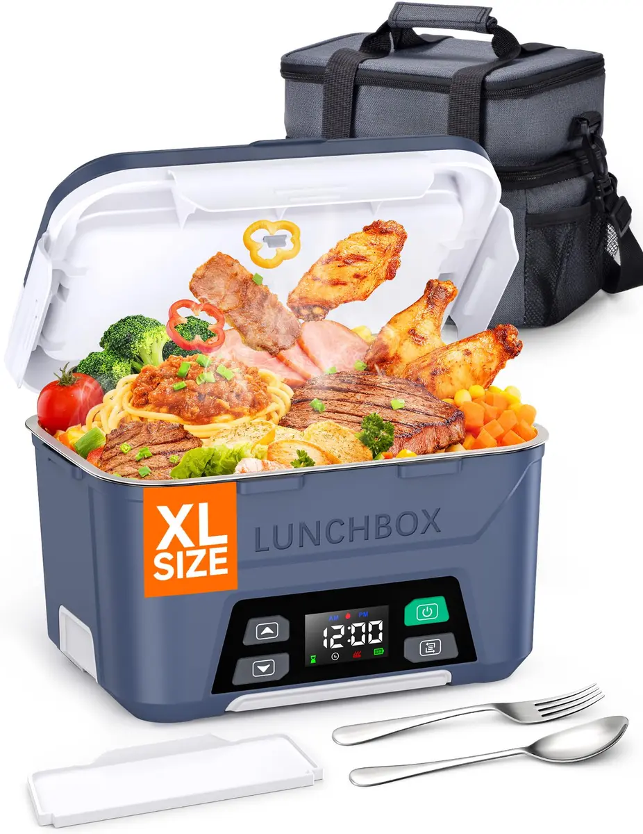 Docusvect 1.5L Cordless Electric Lunch Box with Schedule Heating for Adults - main product image