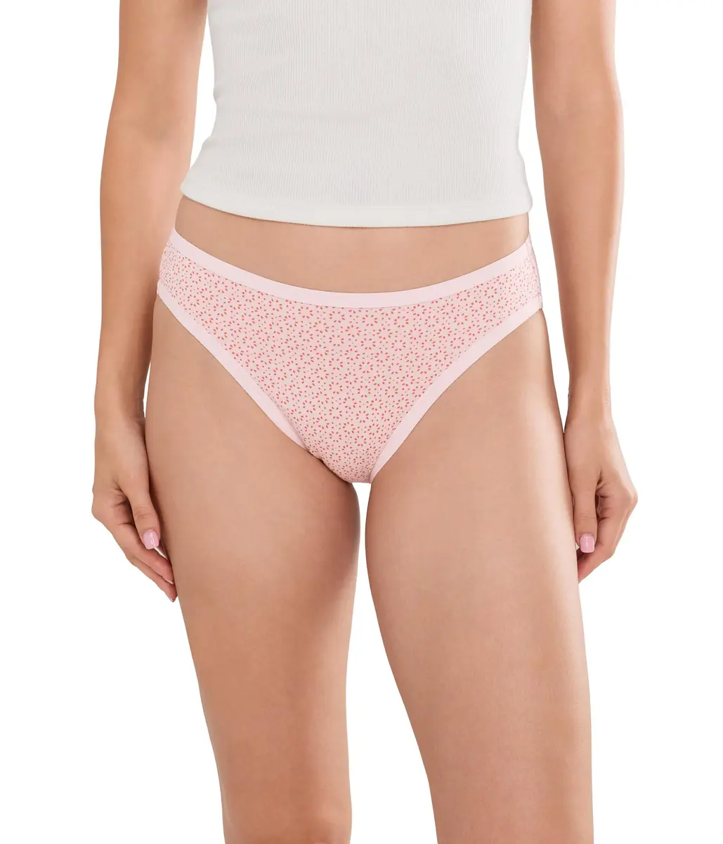Pact Womens Everyday Classic Fit Bikini 5-Pack First Light Small | Organic Cotton, Full Coverage, Mid Rise - view 2
