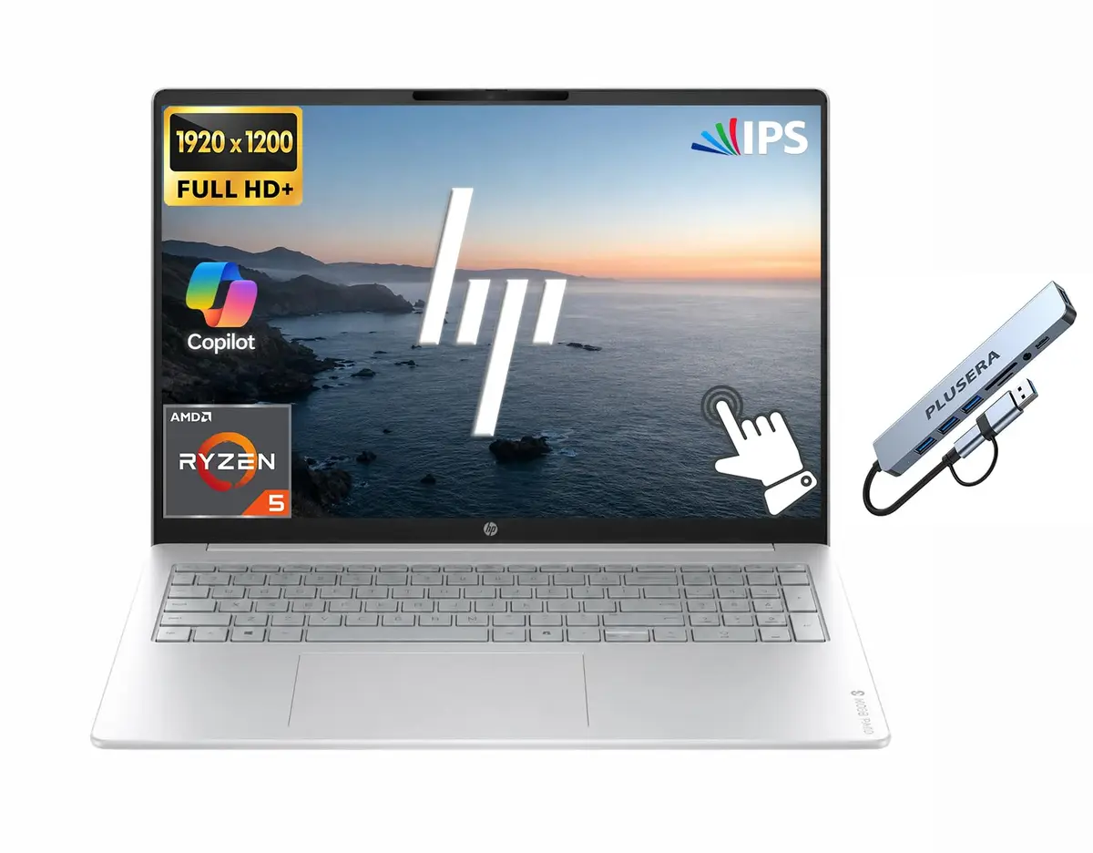 HP OmniBook 3 Touchscreen Business Laptop 16" WUXGA | AMD Ryzen 5 40, 8GB RAM, 512GB SSD - main product image