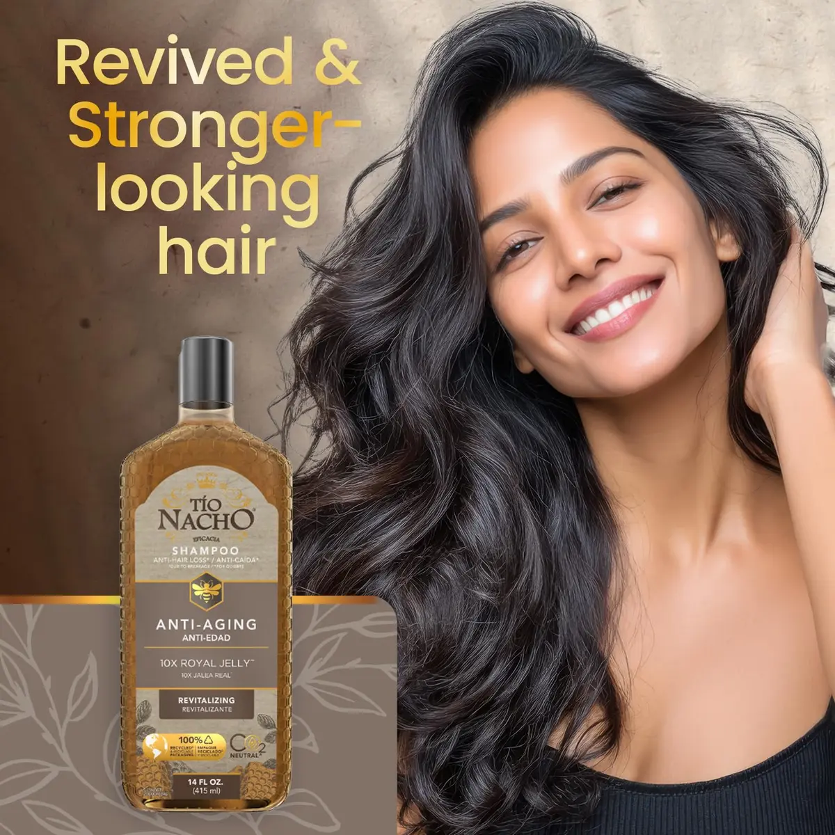 Tio Nacho Anti-Aging Shampoo with Royal Jelly 14 fl oz (Pack of 2) | Nourishes & Revitalizes Aging Hair - view 3