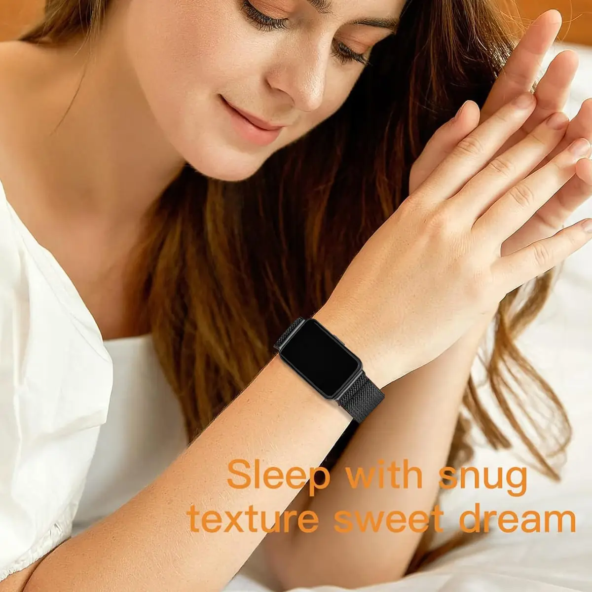 CUNUJIX 5 Pack Stretchy Watch Bands Compatible with Samsung Galaxy Fit 3 | Nylon Elastic Fabric Strap for Galaxy Fit 3 SM-R390 - view 6