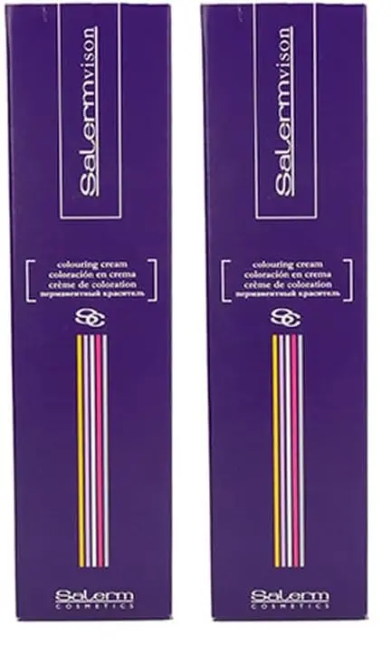 Salermvison Hair Coloring Cream #7.73 Golden Brown Blonde | Permanent Gray Coverage, Natural Oils, 2.3 oz (Pack of 2) - view 2