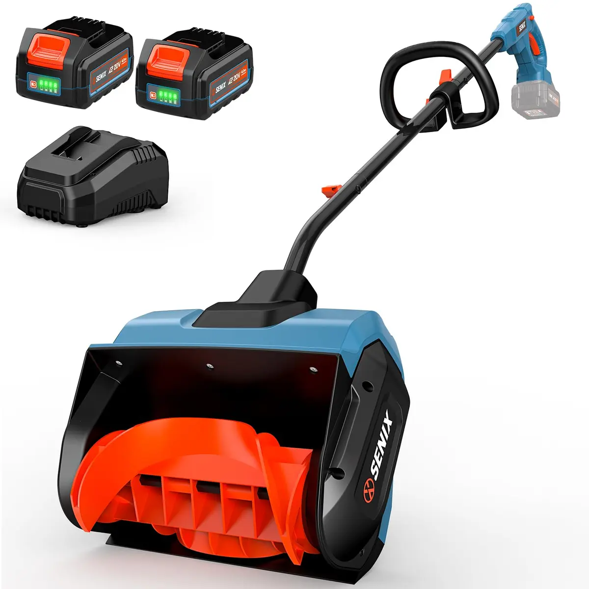 SENIX Cordless Snow Shovel 13" | Efficient, Lightweight & Dual Battery Power for Indian Winters - main product image