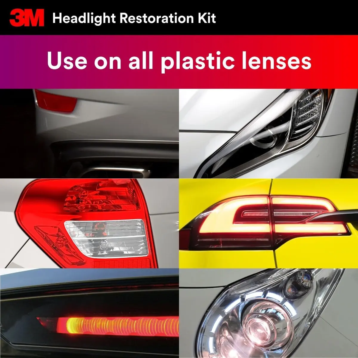3M Headlight Restoration Kit with Trizact Sanding Discs, 2 Pack | Restores Hazy & Yellowed Plastic Lenses - view 2