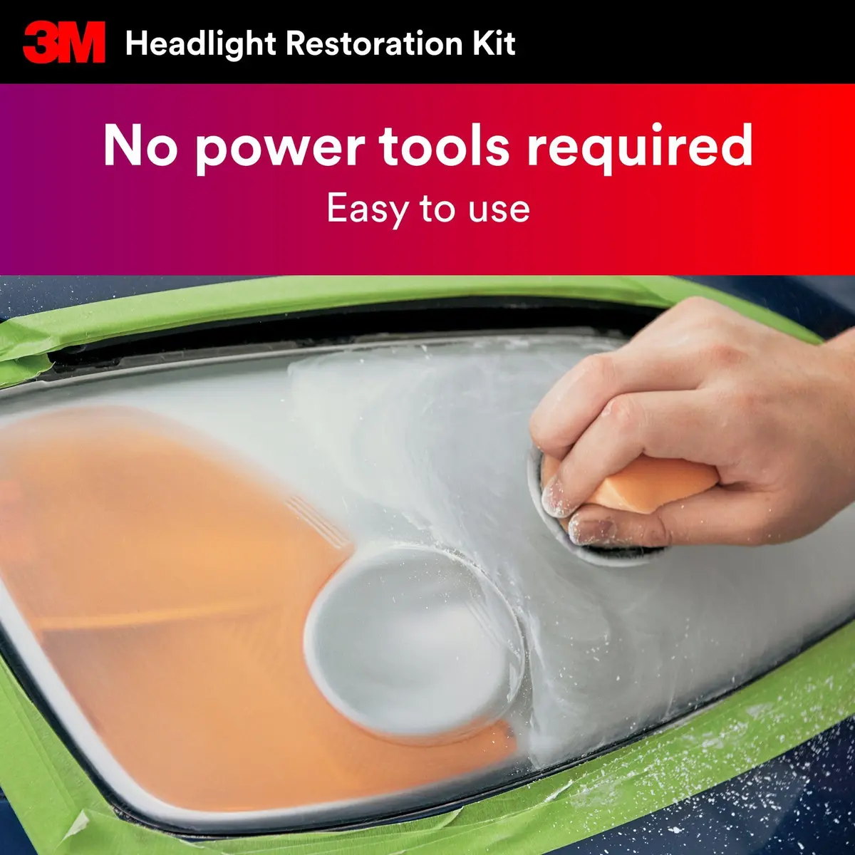3M Headlight Restoration Kit with Trizact Sanding Discs, 2 Pack | Restores Hazy & Yellowed Plastic Lenses - view 3