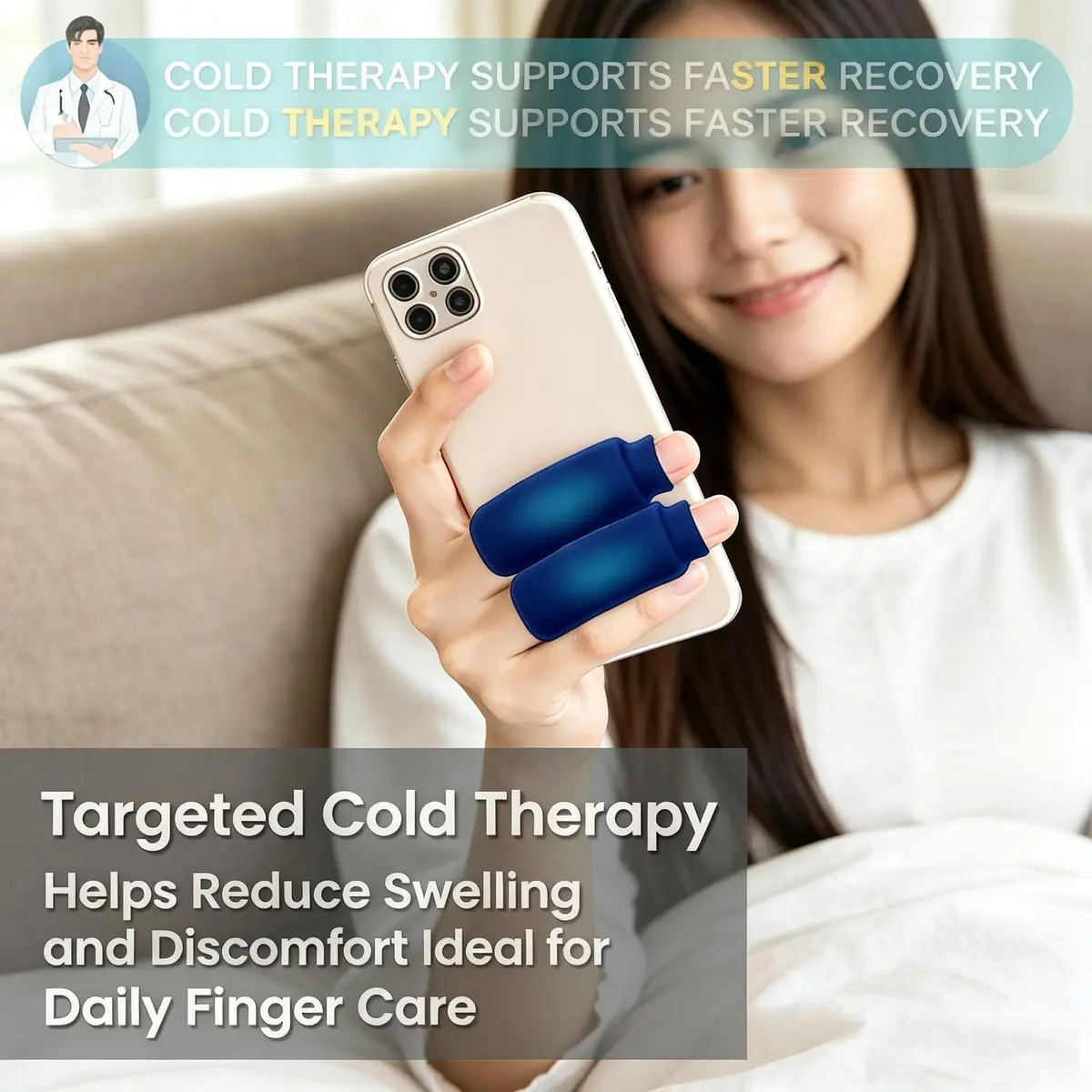 NSKONGDODO Trigger Finger Splint and Ice Pack | Arthritis & Pain Relief for Fingers - view 5