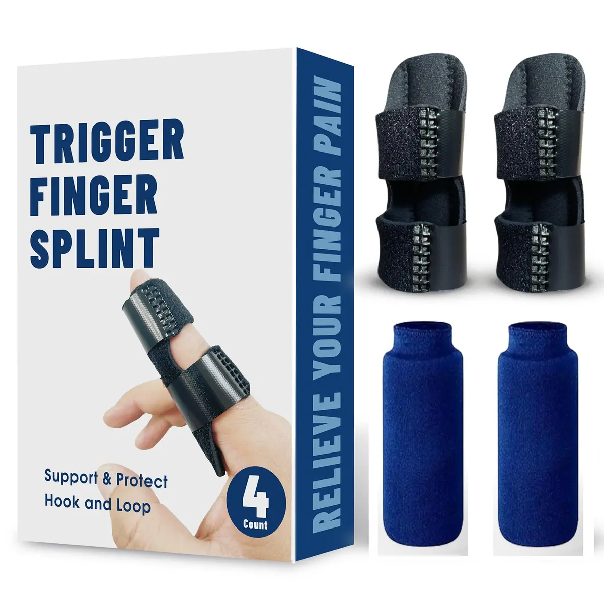 NSKONGDODO Trigger Finger Splint and Ice Pack | Arthritis & Pain Relief for Fingers - main product image