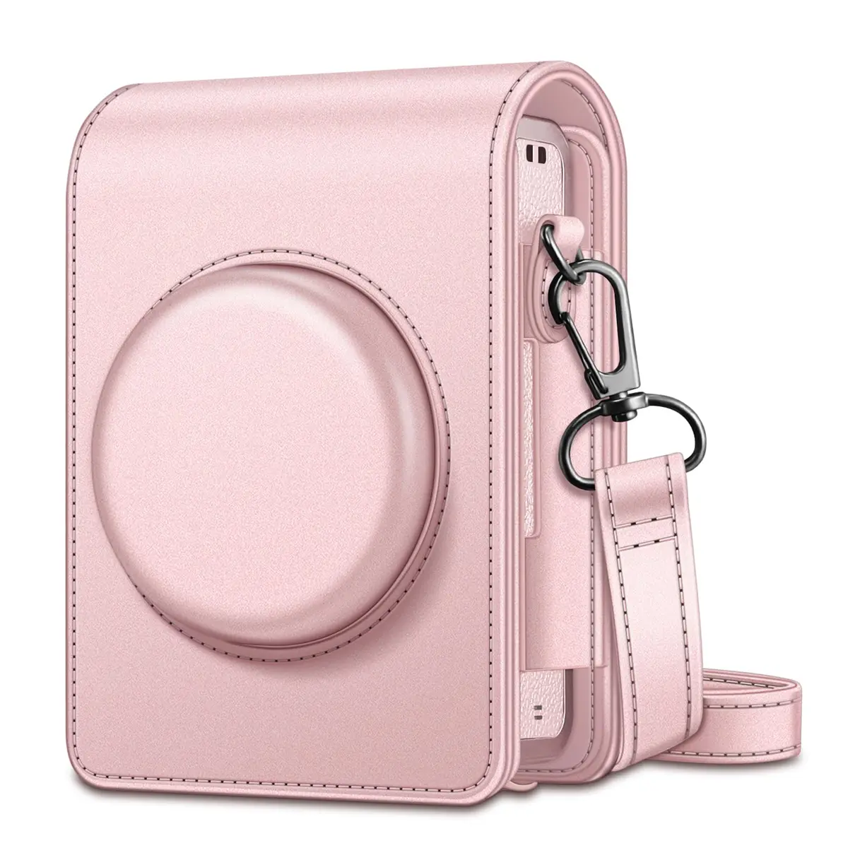 FINTIE Camera Case for Fujifilm Instax Mini EVO Camera with Strap | Vegan Leather Protective Cover - main product image