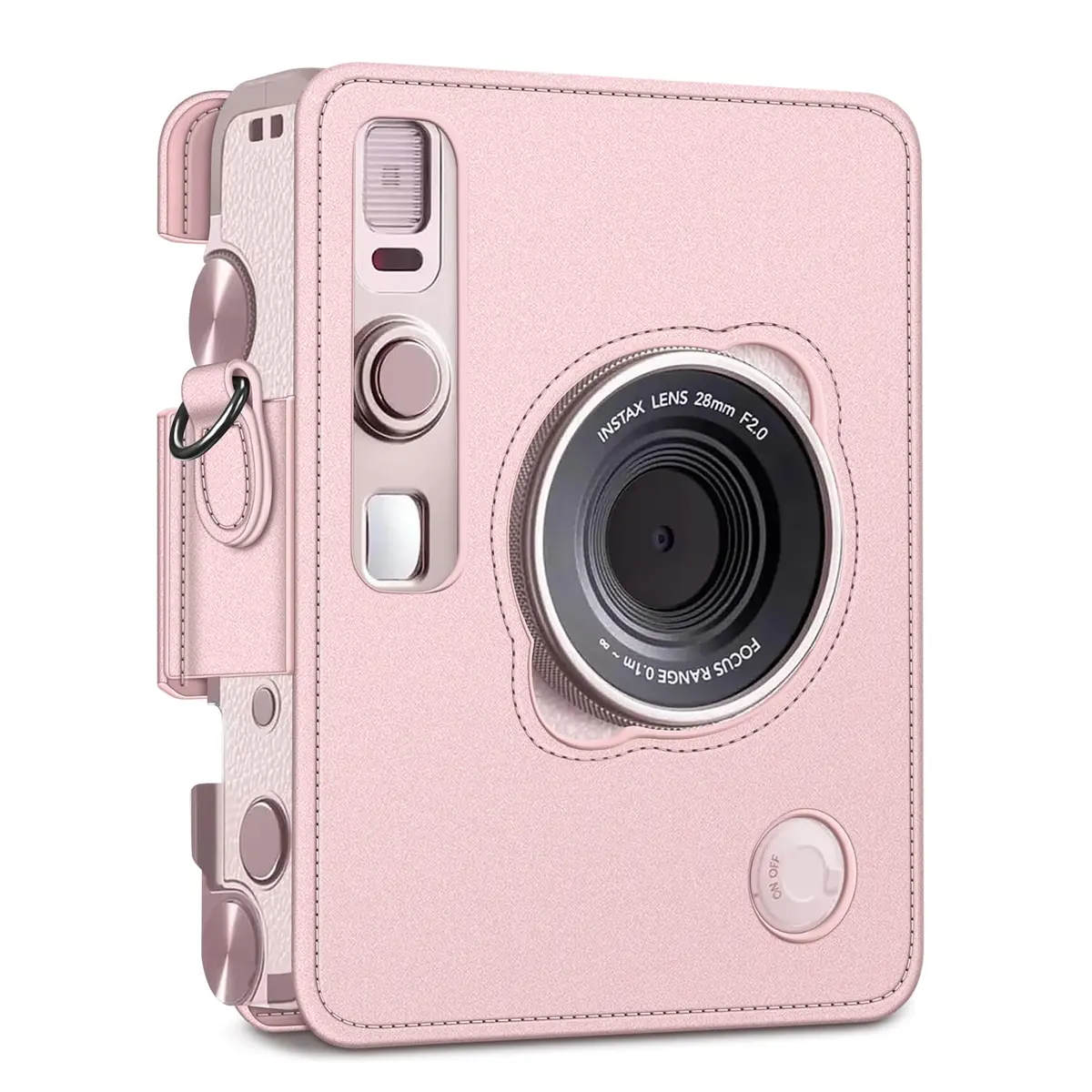 FINTIE Camera Case for Fujifilm Instax Mini EVO Camera with Strap | Vegan Leather Protective Cover - view 6