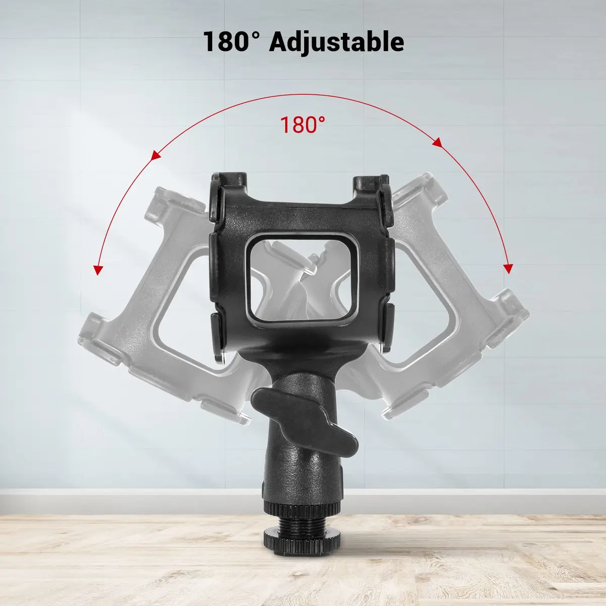 SMALLRIG Microphone Shock Mount Cold Shoe Pinch with 3/8" Thread for 15-40mm Mics (Pack of 2) | Isolates Mic from Vibration - view 5