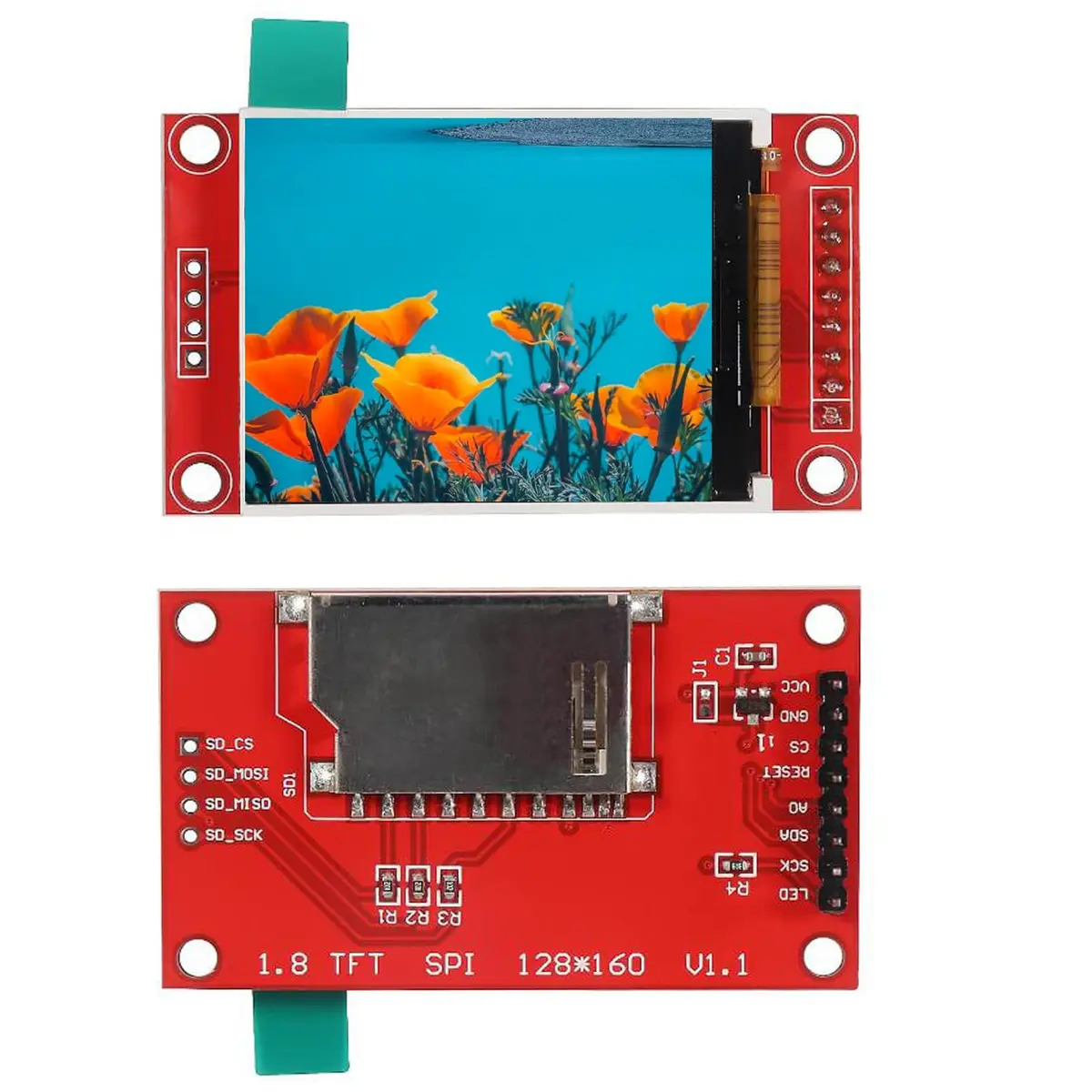 DIANN 1.8" SPI TFT LCD Display Screen Module ST7735 128×160 TFT LCD Shield 3.3V 5.5V | Rich Colors & Durable - main product image