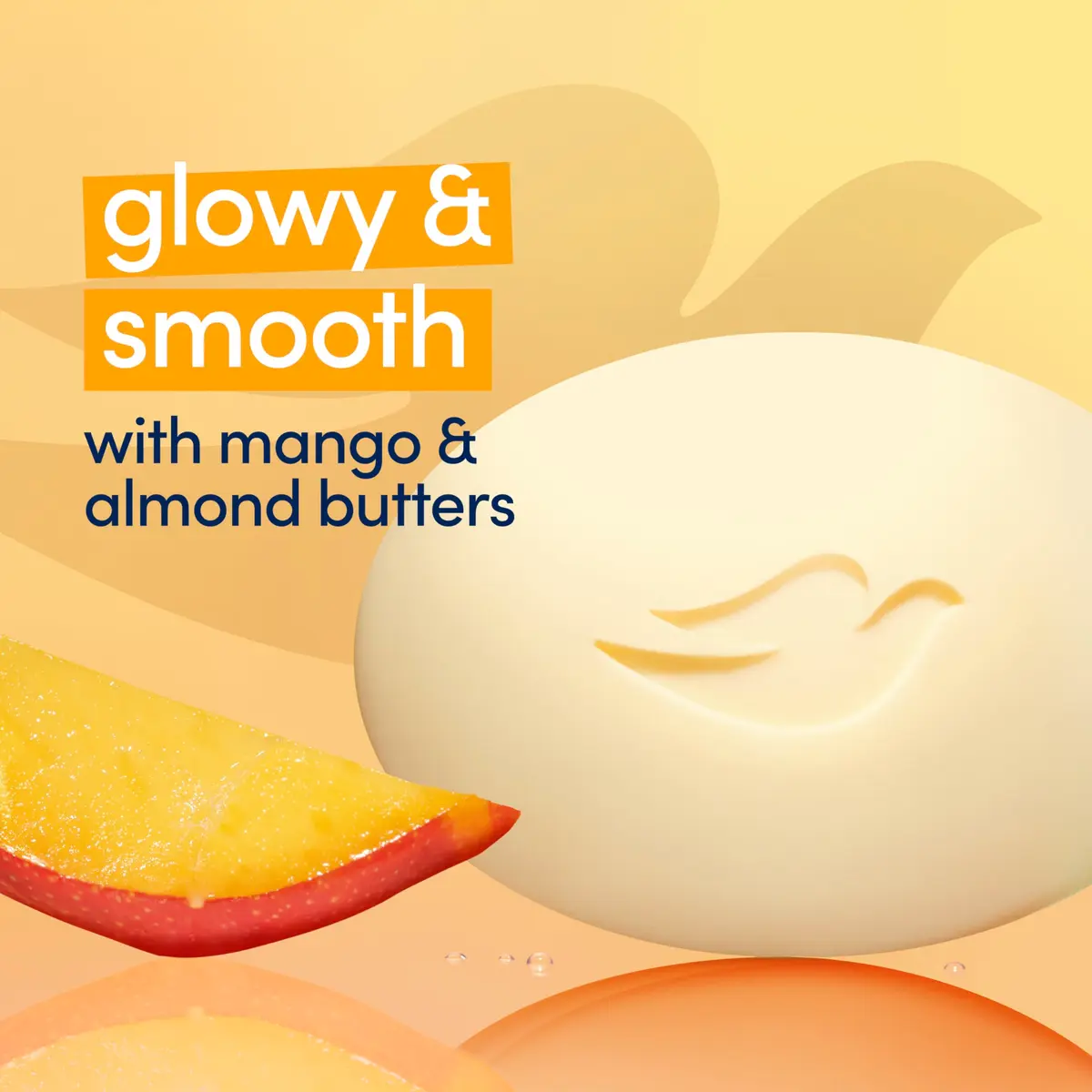 Dove Glowing Beauty Bar Soap, Mango & Almond Butters, 3.75 Oz | Nourish & Radiate - view 4