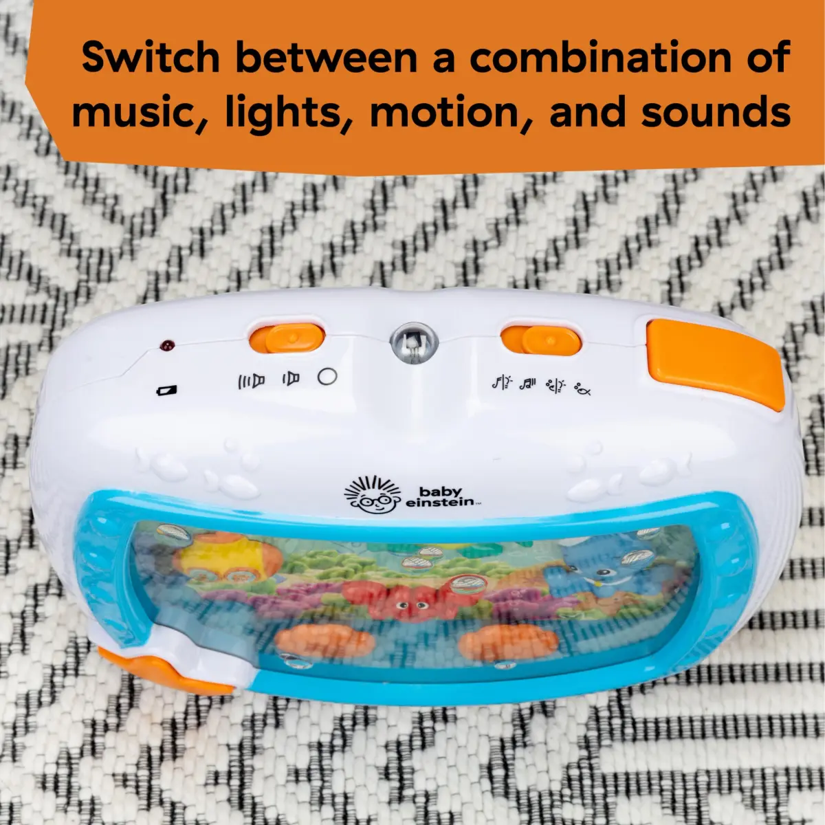 Baby Einstein Sea Dreams Soother On-the-Go Gift Set, Musical Crib Toy & Portable Aquarium Toy 2-Piece Set, 25+ Min Melodies, Pink - view 8