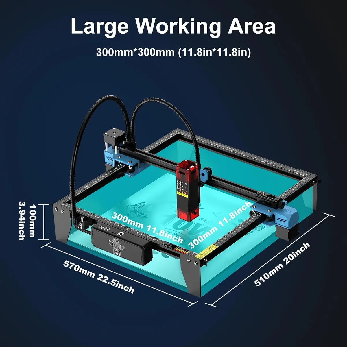 Twotrees TTS-10 Pro Laser Engraver 10W | High Precision Desktop Engraving Machine - view 7