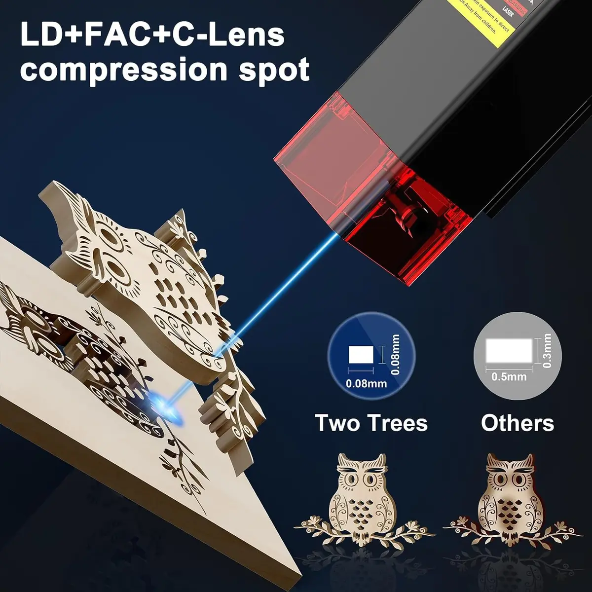 Twotrees TTS-10 Pro Laser Engraver 10W | High Precision Desktop Engraving Machine - view 4