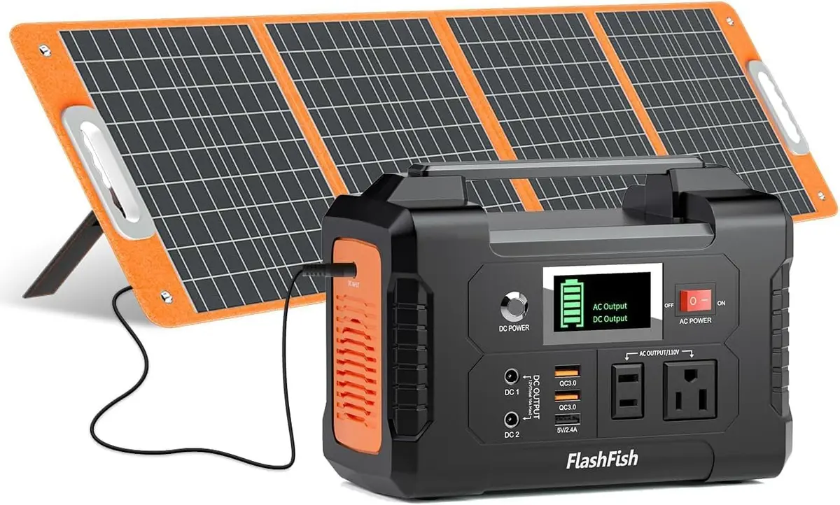 FF FLASHFISH Solar Generator 151Wh | 100W Solar Panel for Home & Camping - main product image