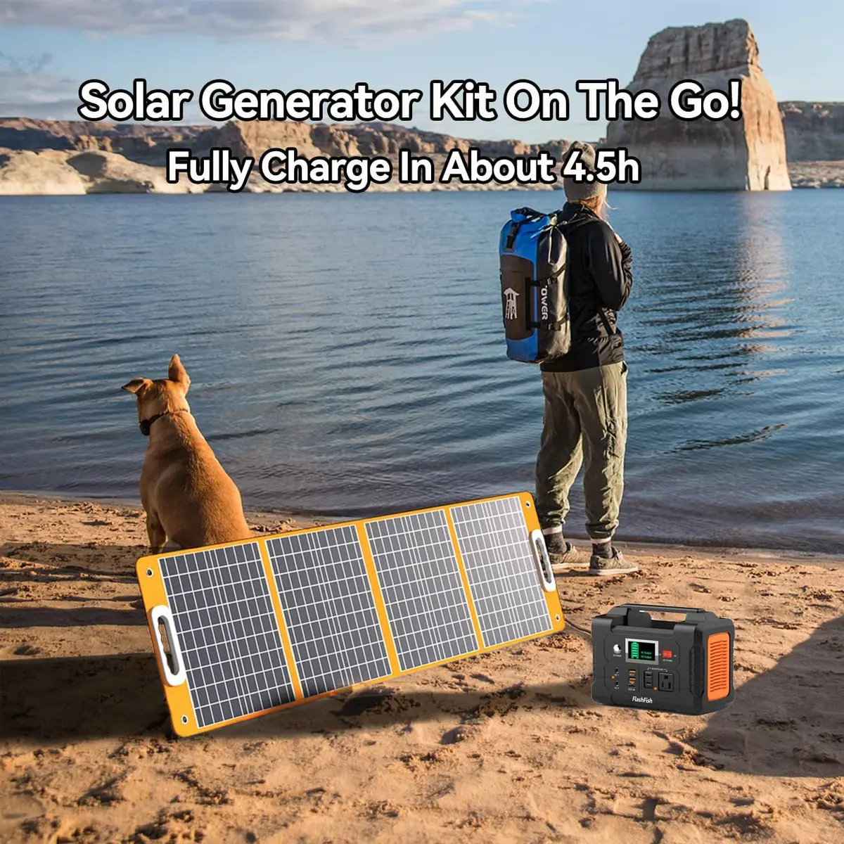 FF FLASHFISH Solar Generator 151Wh | 100W Solar Panel for Home & Camping - view 3