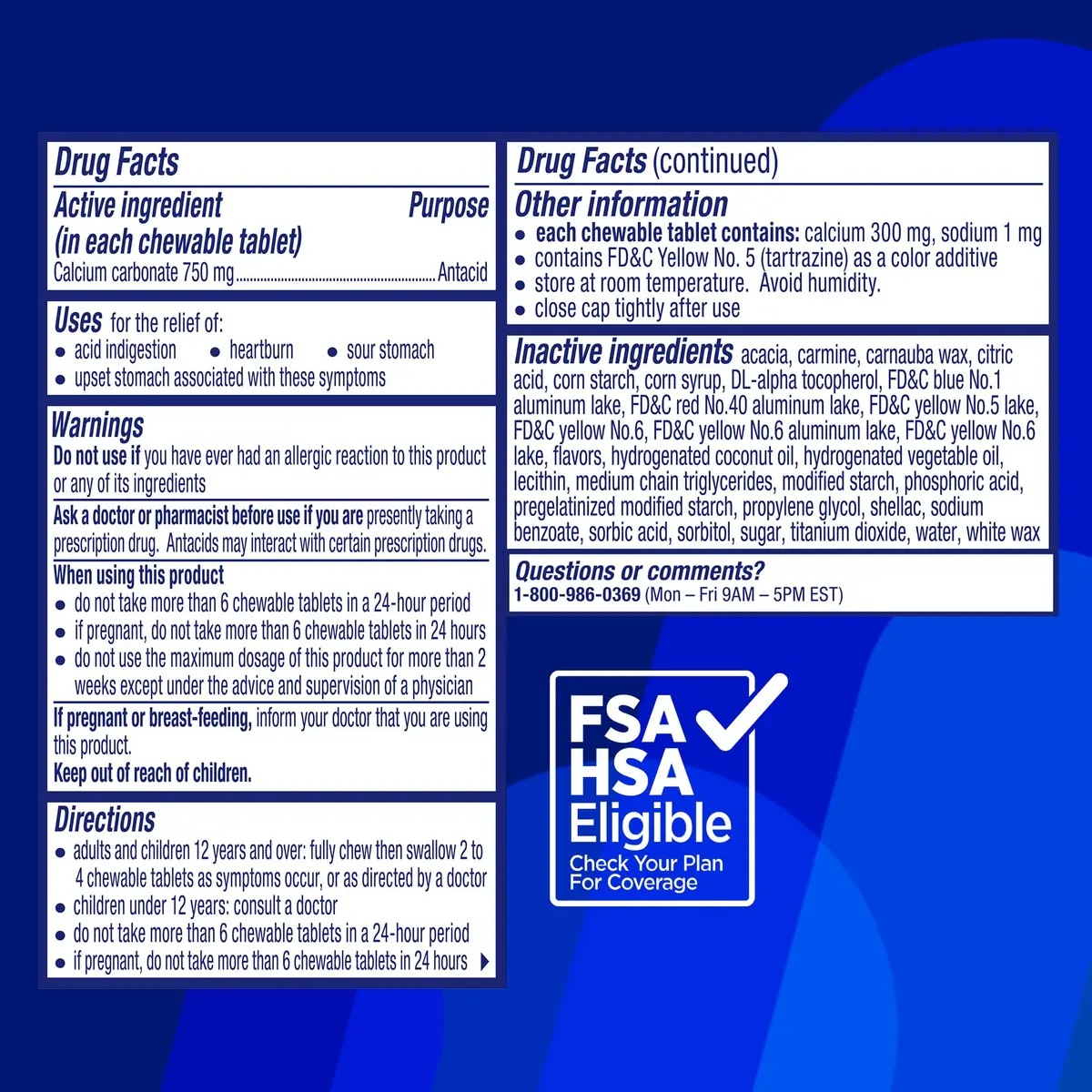 Alka-Seltzer Extra Strength Heartburn ReliefChews 200 Count | Fast Acid Indigestion Relief - view 7