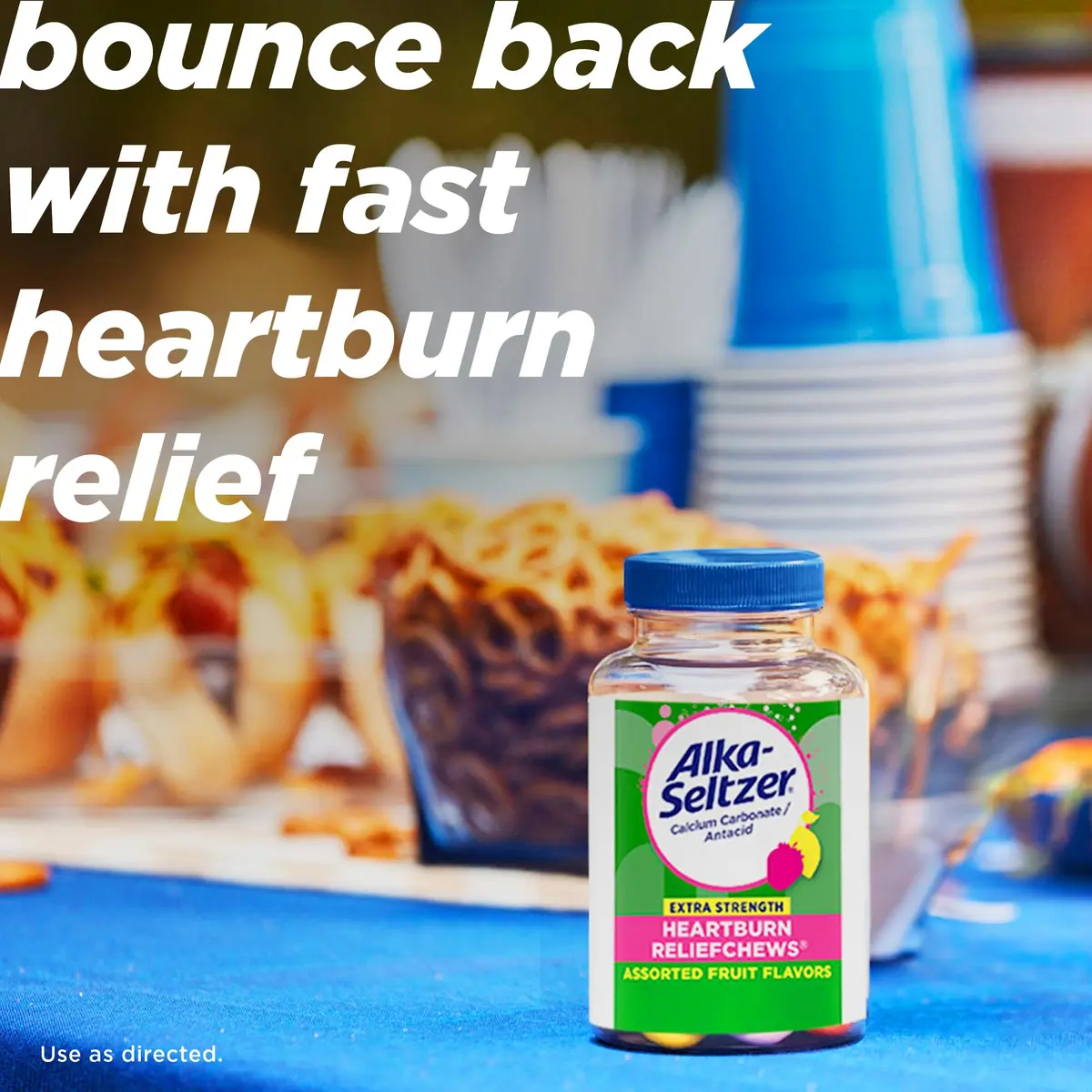 Alka-Seltzer Extra Strength Heartburn ReliefChews 200 Count | Fast Acid Indigestion Relief - view 2