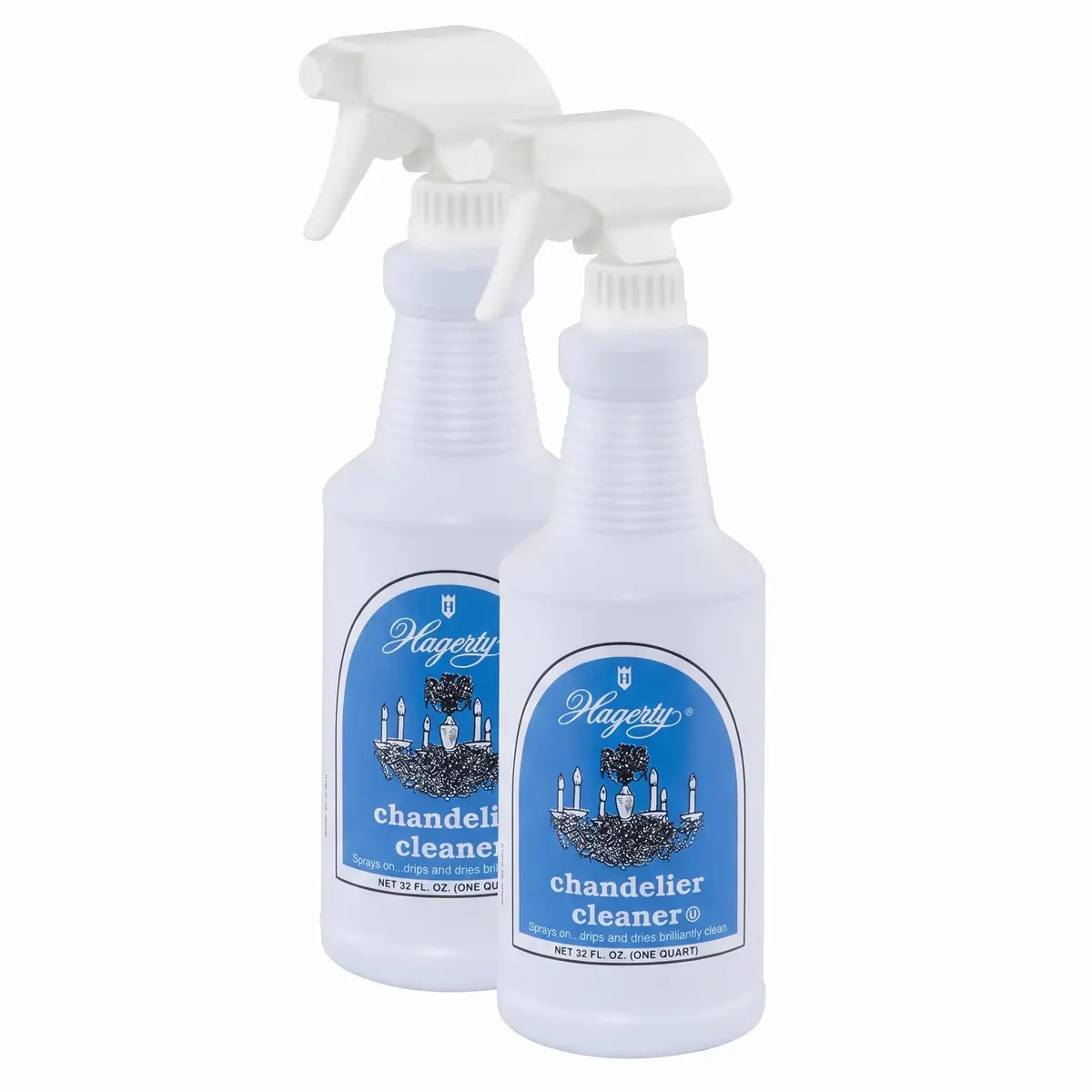 Hagerty Chandelier Cleaner - Spray On Crystal & Glass Cleaner, 32 Oz | Drip Dry No Wipe, Spray Range 25 Feet - main product image