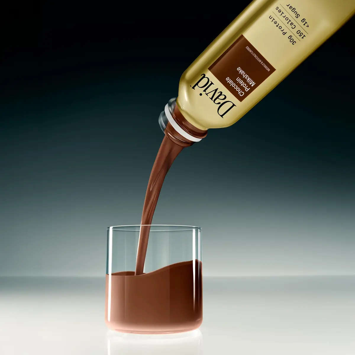 David Chocolate Protein Shake, 30g Protein, Ready to Drink, 12 fl oz | Rich Chocolate Flavor, Lactose Free, 12 Pack - view 4