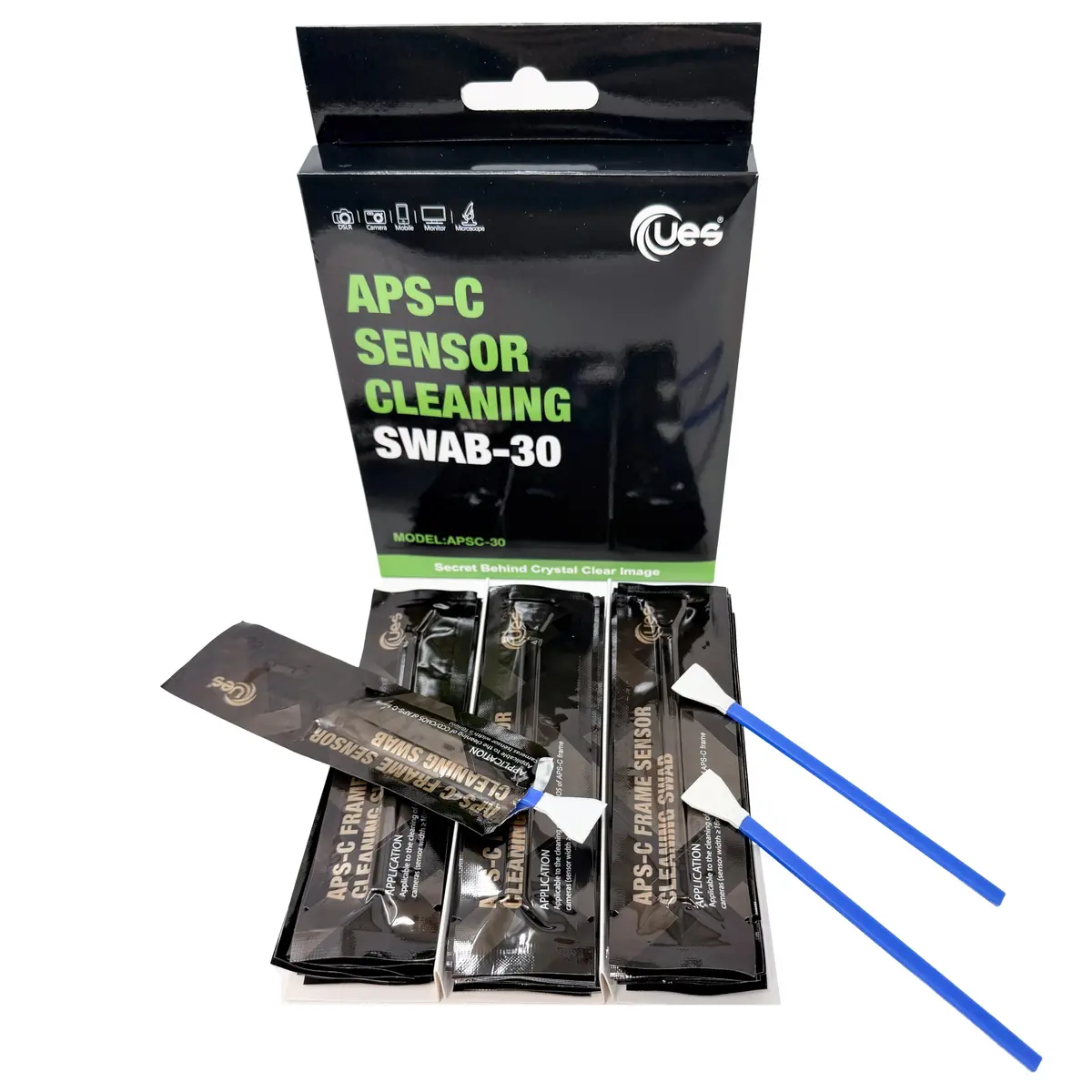 UES 16mm APS-C Camera Sensor Cleaning Swabs, 30 Pack Dry Swab Refill Kit | Lint-Free Microfiber for DSLR/Mirrorless - view 7