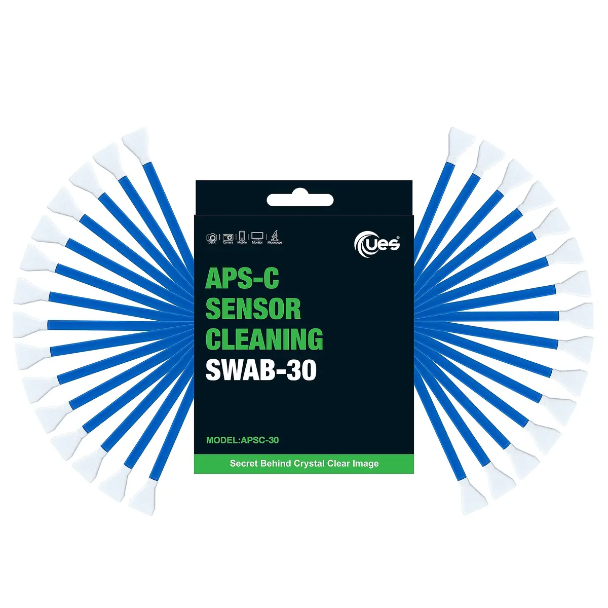 UES 16mm APS-C Camera Sensor Cleaning Swabs, 30 Pack Dry Swab Refill Kit | Lint-Free Microfiber for DSLR/Mirrorless - view 8