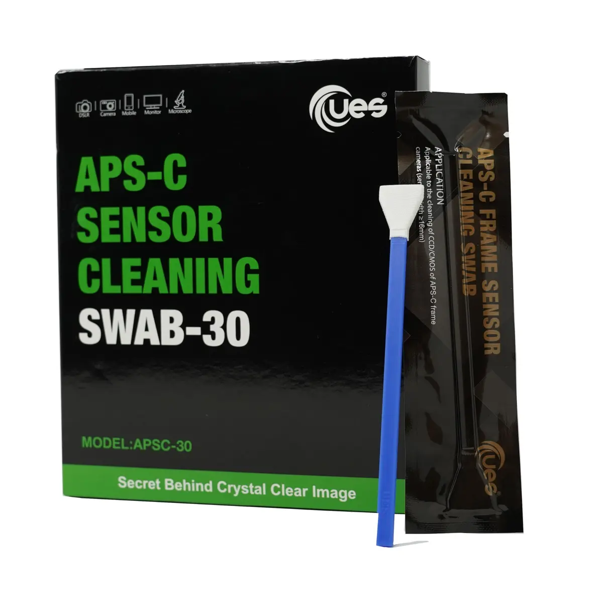 UES 16mm APS-C Camera Sensor Cleaning Swabs, 30 Pack Dry Swab Refill Kit | Lint-Free Microfiber for DSLR/Mirrorless - view 3