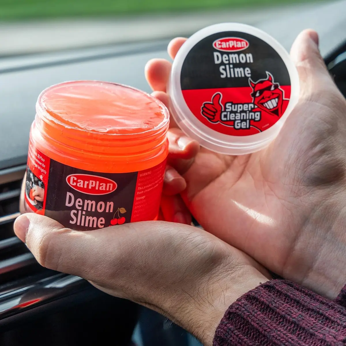 CarPlan Demon Slime Car Interior Cleaner Gel, 5.6 Oz (Pack of 6) | Residue-Free Dust & Dirt Removal - view 6
