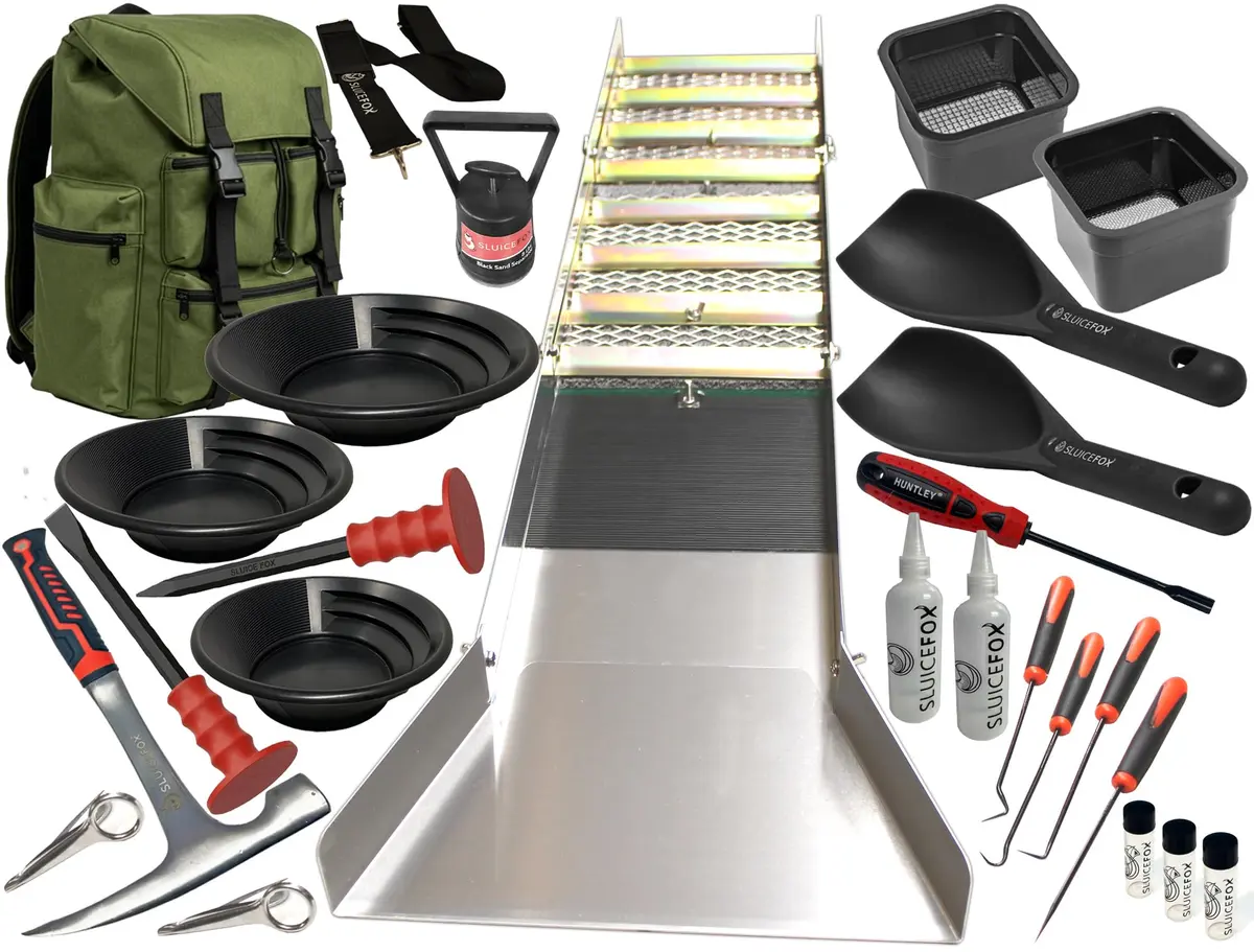 Sluice Fox Complete Gold Mining Kit with Folding 50" Sluice Box | Prospecting Equipment for Hobbyists - main product image