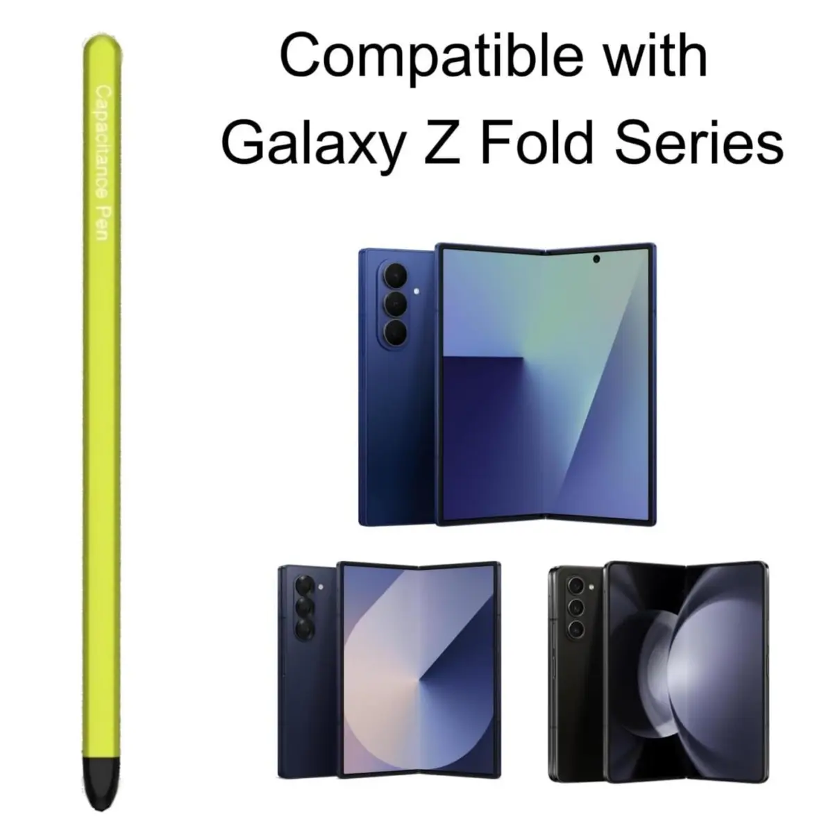 Qenw Slim-Green S Pen for Galaxy Z Fold 8 Ultra & Compatible Models | Lightweight Aluminum, No Battery - view 2