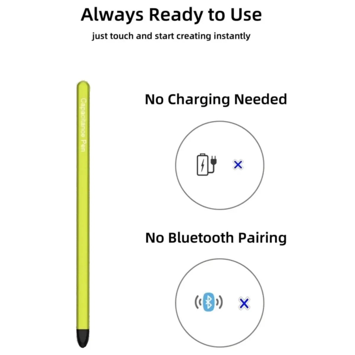 Qenw Slim-Green S Pen for Galaxy Z Fold 8 Ultra & Compatible Models | Lightweight Aluminum, No Battery - view 4
