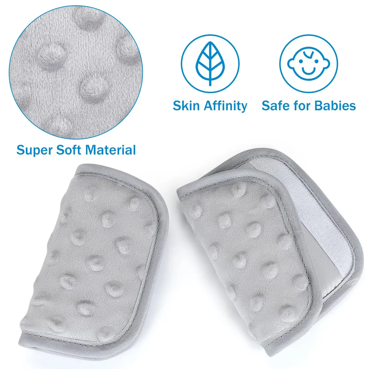 Accmor Car Seat Strap Pads for Baby Kids Toddler | Soft Shoulder Covers for All Baby Car Seats - view 4
