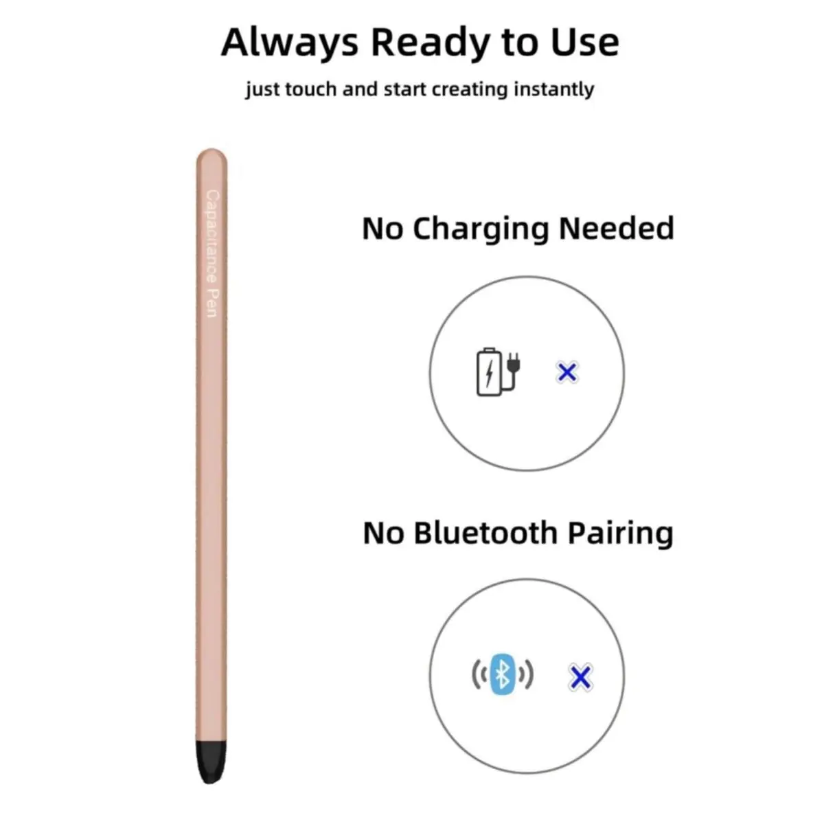 Qenw S Pen for Galaxy Z Fold 8 Ultra / Fold 7 / Fold 6 / Fold 5 | Slim-Pink* Stylus, Compatible with Internal & External Screen - view 4